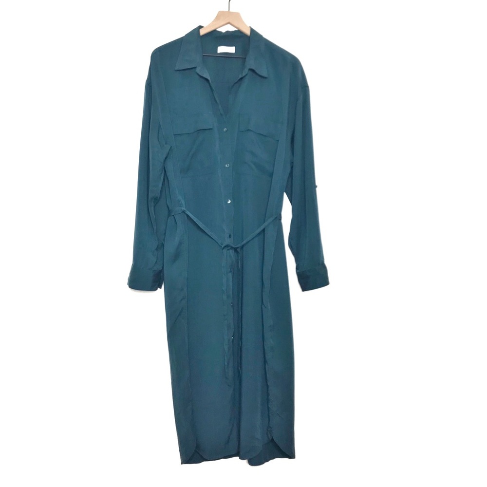 ARITZIA BABATON Utility Long Sleeve Shirt Dress L